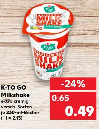 Kaufland K-TO GO Milkshake Angebot