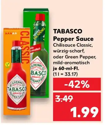 Kaufland TABASCO Pepper Sauce Angebot