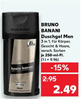 Kaufland BRUNO BANANI Duschgel Men Angebot