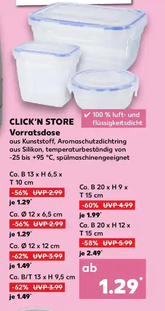 Kaufland CLICK'N STORE Vorratsdose Angebot