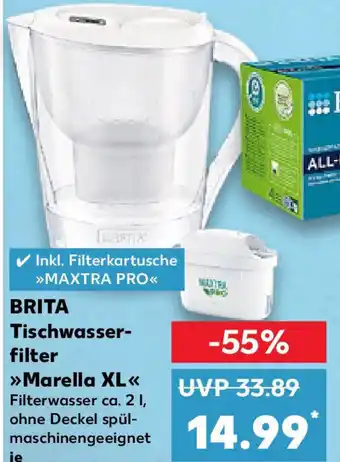 Kaufland BRITA Tischwasser- filter Marella XL Angebot