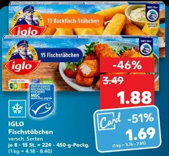 Kaufland Iglo Fischstäbchen 224-450g Angebot