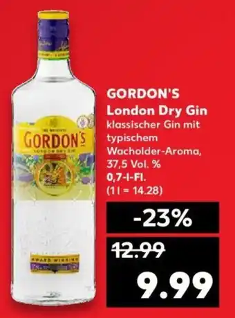 Kaufland Gordon's London Dry Gin 0,7L Angebot