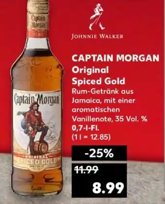 Kaufland Captain Morgan Original Spiced Gold 0,7L Angebot