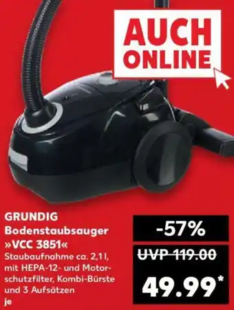 Kaufland Grundig Bodenstaubsauger VCC 3851 Angebot