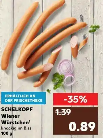 Kaufland Schelkopf Wiener Würstchen 100g Angebot