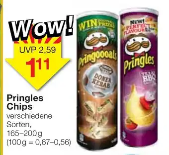 Jawoll Pringles Chips 165-200g Dose Angebot