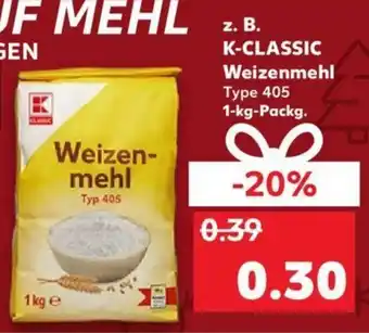 Kaufland K-Classic Weizenmehl 1kg Angebot