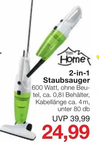 Jawoll 2in1 Staubsauger Angebot