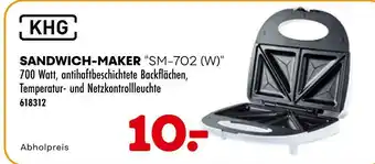 Möbel Kraft Khg sandwich-maker "sm-702 (w)" Angebot