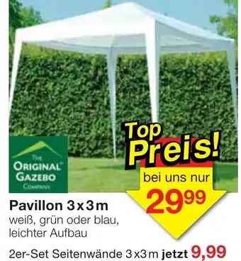 Jawoll Pavillon 3x3m Angebot