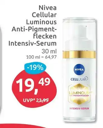 Budni Nivea cellular luminous anti-pigmentflecken intensiv-serum Angebot