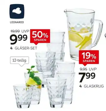 XXXLutz Leonardo gläser-set oder glaskrug „optik“ Angebot