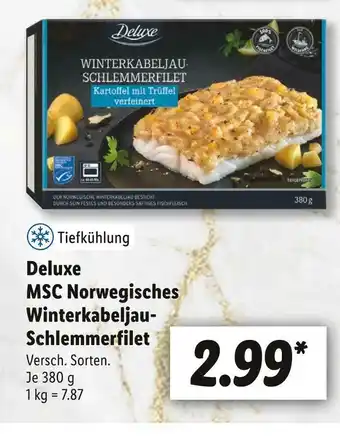 Lidl Deluxe msc norwegisches winterkabeljau-schlemmerfilet Angebot