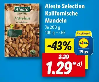 Lidl Alesto selection kalifornische mandeln Angebot