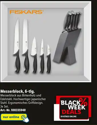 Lidl Fiskars messerblock Angebot