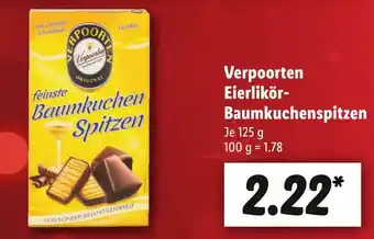 Lidl Verpoorten eierlikör-baumkuchenspitzen Angebot