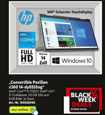 Lidl Hp „convertible pavilion x360 14-dy0555ng“ Angebot