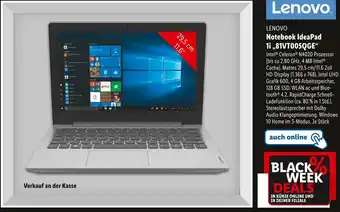 Lidl Lenovo notebook ideapad 1i „81vt005qge“ Angebot