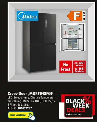 Lidl Midea cross-door „mdrf648fgf“ Angebot