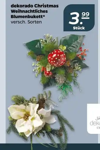 NETTO Dekorado christmas weihnachtliches blumenbukett Angebot