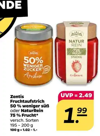 NETTO Zentis fruchtaufstrich Angebot