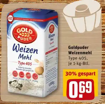 REWE Goldpuder weizenmehl Angebot