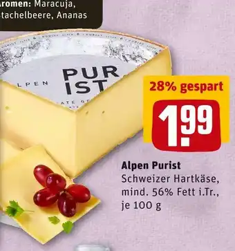 REWE Alpen purist Angebot