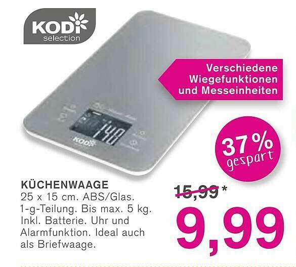 Kodi Küchenwaage Angebot bei KODi
