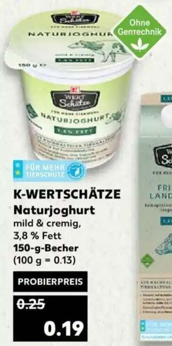 Kaufland K-Wertschätze Naturjoghurt 150g Becher Angebot