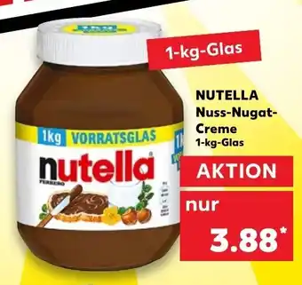 Kaufland Nutella Nuss Nugat Creme 1kg Glas Angebot