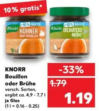 Kaufland Knorr Bouillon oder Brühe Angebot