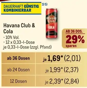 METRO Havana Club & Cola Angebot