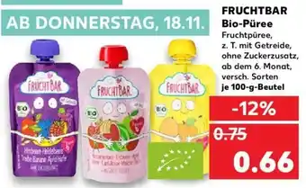 Kaufland Fruchtbar Bio Püree 100g Beutel Angebot