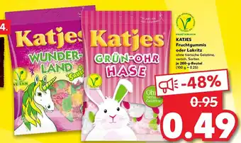 Kaufland Katjes Fruchtgummis oder Lakritz 200g Beutel Angebot