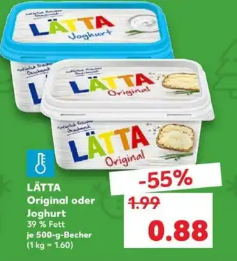 Kaufland Lätta Original oder Joghurt 500g Becher Angebot