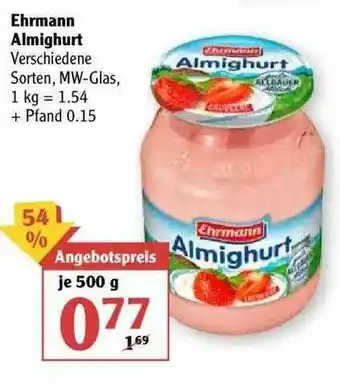 Globus Erhmann Almighurt Angebot