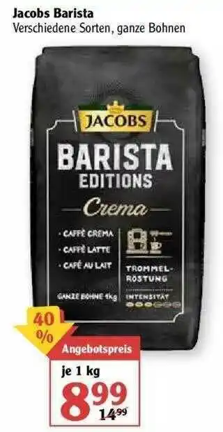 Globus Jacobs Barista Angebot