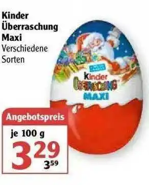 Globus Kinder überraschung Maxi Angebot