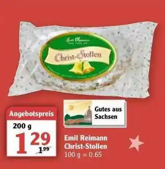 Globus Emil Reimann Christ-stollen Angebot