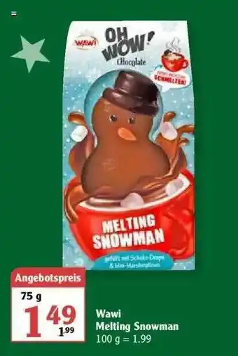 Globus Wawi Melting Snowman Angebot