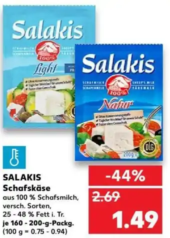 Kaufland Salakis Schafskäse 160-200g Angebot