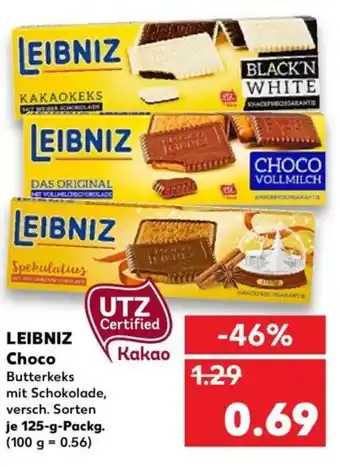 Kaufland Leibniz Choco 125g Angebot