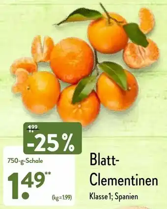 Aldi Nord Blatt Clementinen 750g Angebot