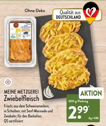 Aldi Nord Meine Metzgerei Zwiebelfleisch 600g Angebot