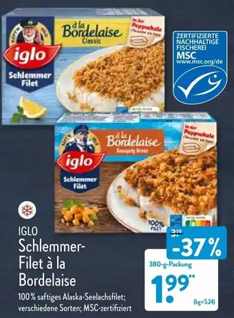 Aldi Nord Iglo Schlemmer Filet à la Bordelaise 380g Angebot