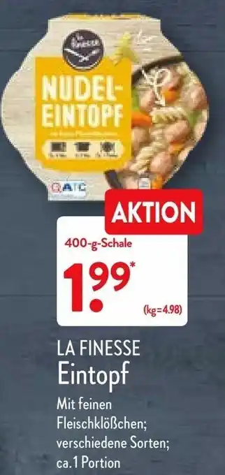 Aldi Nord La Finesse Eintopf 400g Angebot