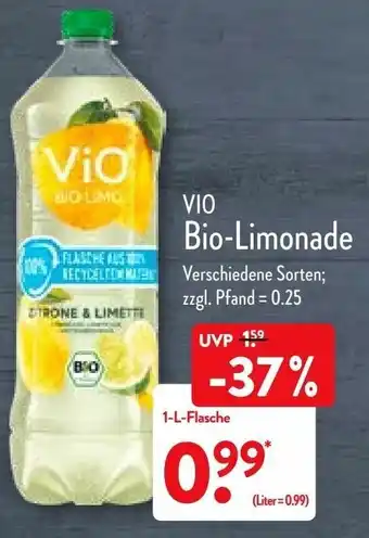 Aldi Nord Vio Bio Limonade 1L Angebot