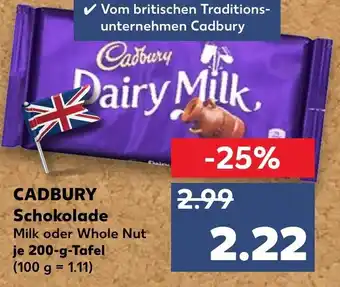 Kaufland Cadbury Schokolade 200g Angebot