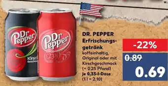 Kaufland Dr. Pepper Erfrischungsgetränk 0,33L Angebot